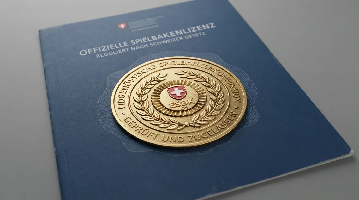 Offizielles Dokument mit Siegel der Eidgenössischen Spielbankenkommission